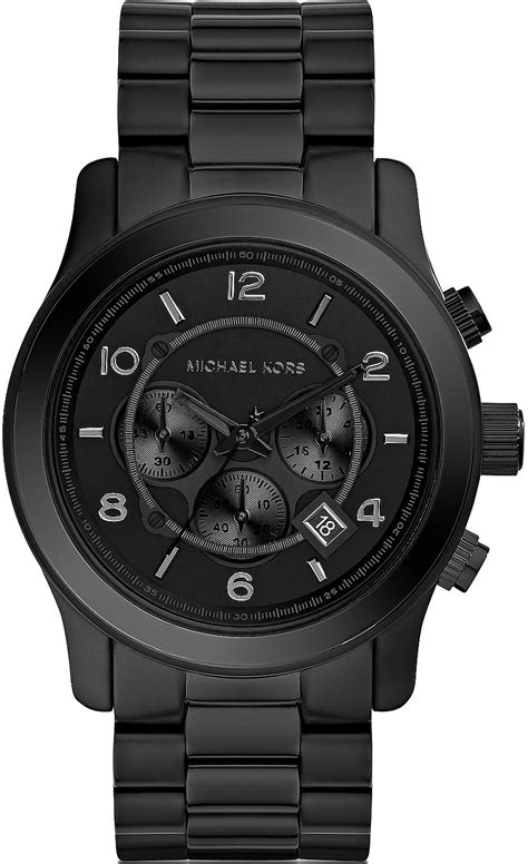 michael kors oversize watch|michael kors matte black watch.